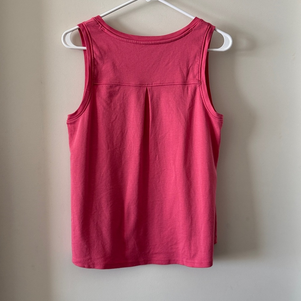 J. Jill Pima Cotton Back-Pleat Tank - Picture 6 of 6